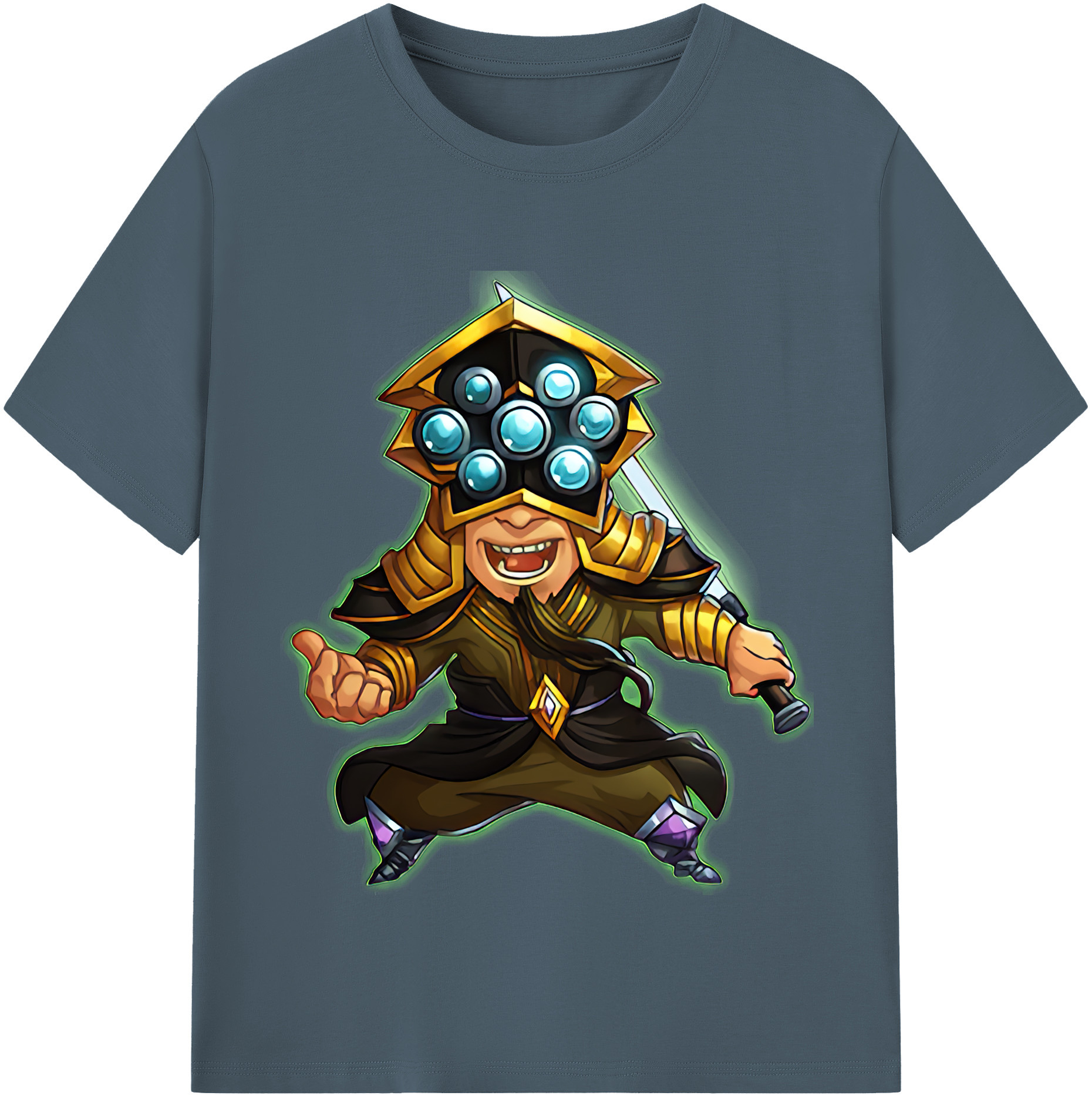 リーグ・オブ・レジェンド League of Legends LOL 綿100％半袖Tシャツ（フロントプリント）